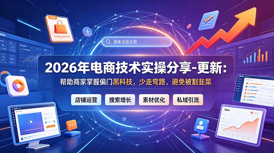 2026年电商技术实操分享-更新9月：帮助商家掌握偏门黑科技，少走弯路，避免被割韭菜-小创项目网