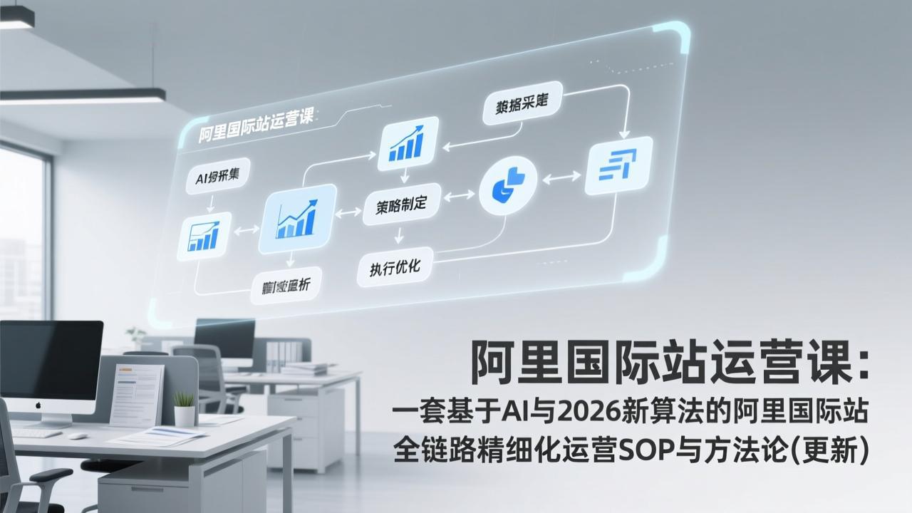阿里国际站运营课：一套基于AI与2026新算法的阿里国际站全链路精细化运营SOP与方法论(更新-小创项目网