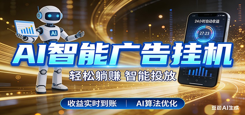 智能广告挂机新时代，利用碎片化时间实现稳定被动收益，AI帮你持续盈利-小创项目网