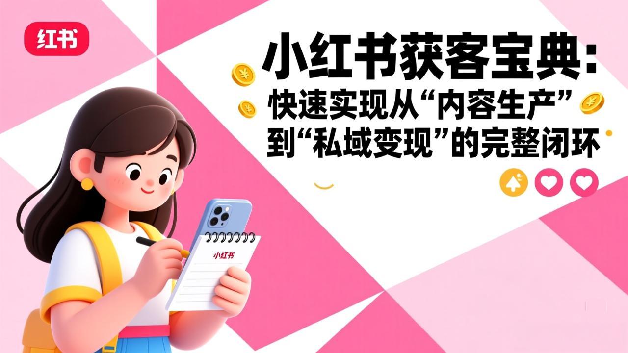小红书获客宝典：快速实现从“内容生产”到“私域变现”的完整闭环-小创项目网