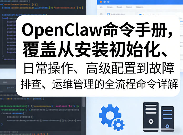 OpenClaw命令手册，覆盖从安装初始化、日常操作、高级配置到故障排查、运维管理的全流程命令详解-小创项目网