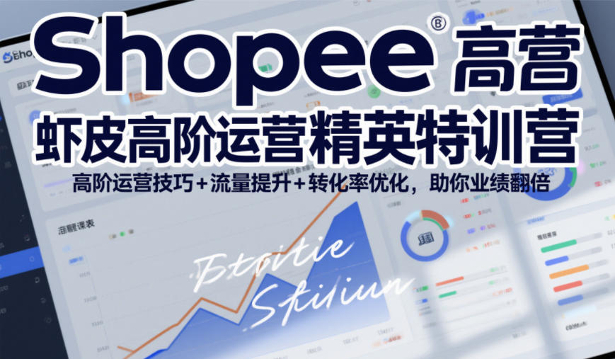 Shopee虾皮高阶运营精英特训营，高阶运营技巧+流量提升+转化率优化，助你业绩翻倍(更新26年7月)-小创项目网