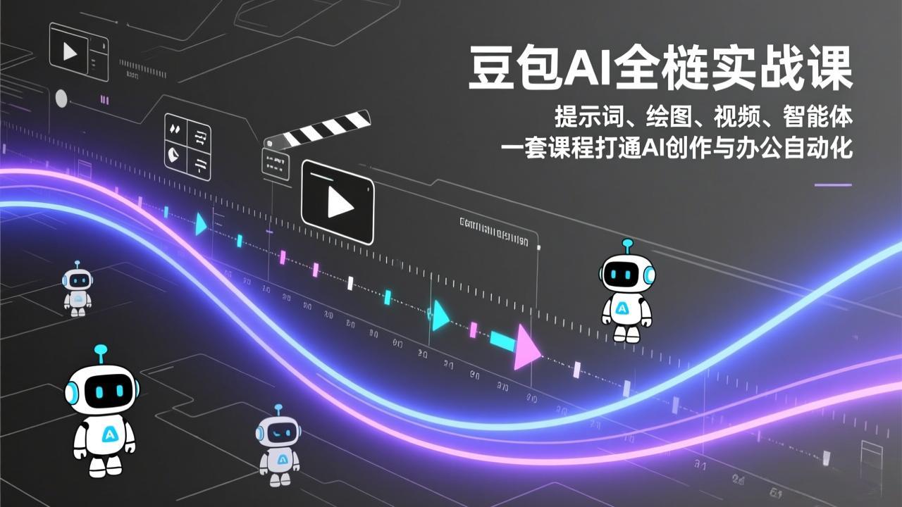 豆包AI全栈实战课：提示词、绘图、视频、智能体，一套课程打通AI创作与办公自动化-小创项目网
