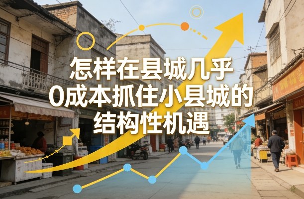 付费文章：怎样在县城几乎0成本抓住小县城的结构性机遇-小创项目网