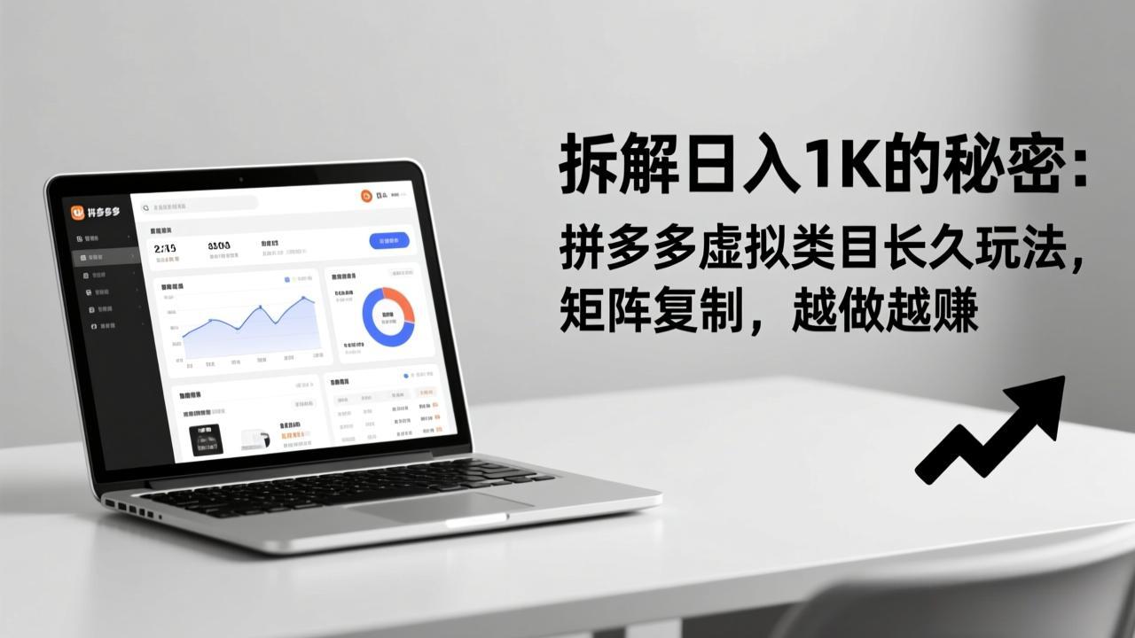 拆解日入 1K 的秘密：拼多多虚拟类目长久玩法，矩阵复制，越做越赚-小创项目网