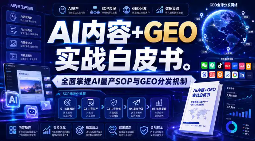 AI内容+GEO实战白皮书，全面掌握AI量产SOP与GEO分发机制【文档】-小创项目网
