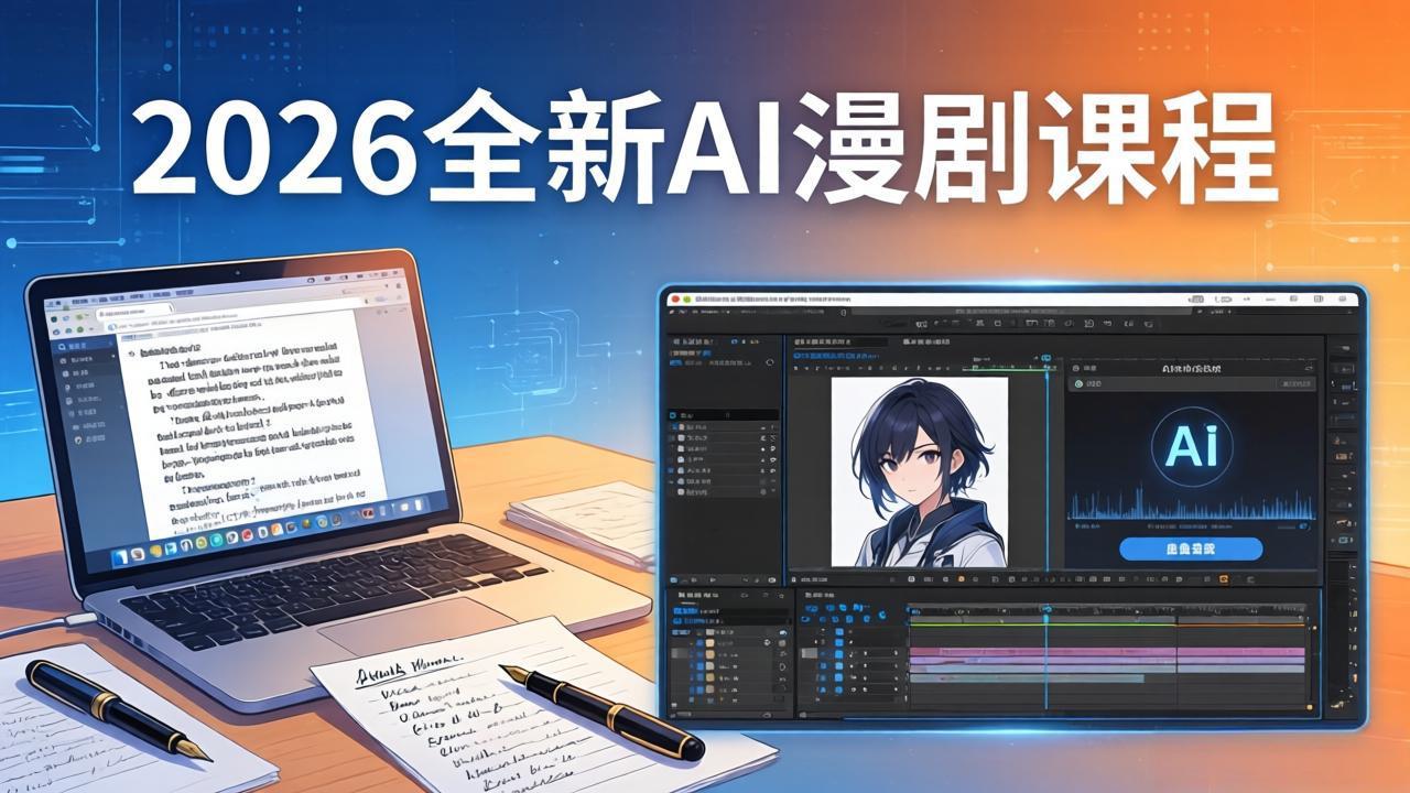 2026全新AI漫剧课程：覆盖创作全链路，教你写作分镜剪辑配音一站式打造漫剧作品-小创项目网