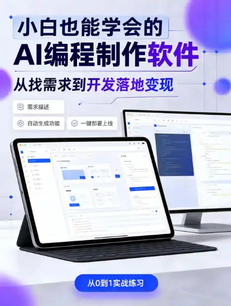 手把手教会你ai编程制作软件到变现全路径，零基础小白轻松上手，从找需求到开发落地变现【揭秘】-小创项目网