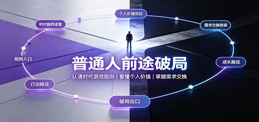 普通人前途破局：认清时代游戏规则，看懂个人价值，掌握需求交换-小创项目网