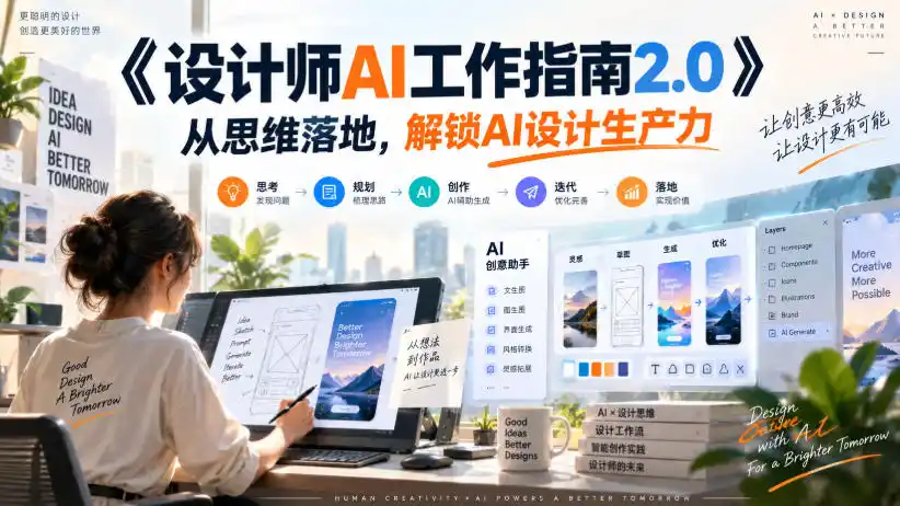 《设计师AI工作指南2.0》从思维落地-无水印，解锁AI设计生产力-小创项目网