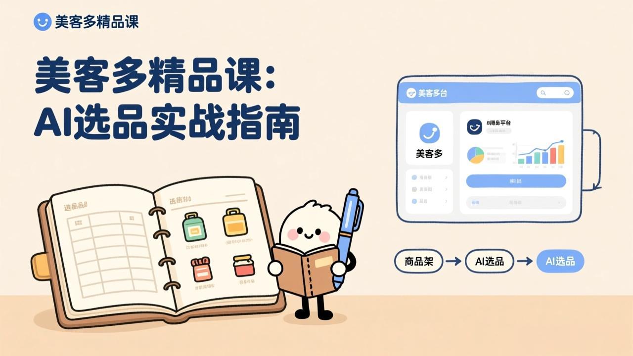 AI+美客多精品课，工具实操、数据选品、AI优化，新手也能快速上手，月入5000+美元-小创项目网