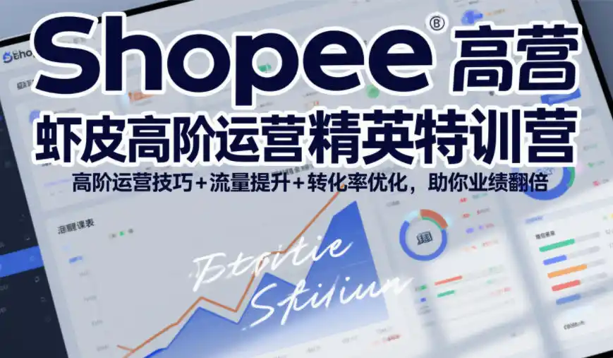 Shopee虾皮高阶运营精英特训营，高阶运营技巧+流量提升+转化率优化，助你业绩翻倍(更新26年9月)-小创项目网