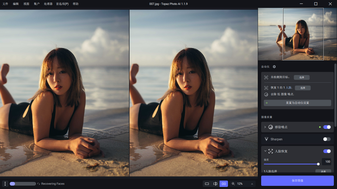 Ai图片降噪Topaz Photo Pro v1.5.1中文高级版-小创项目网