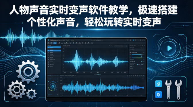 人物声音实时变声软件教学，极速搭建个性化声音，轻松玩转实时变声-小创项目网
