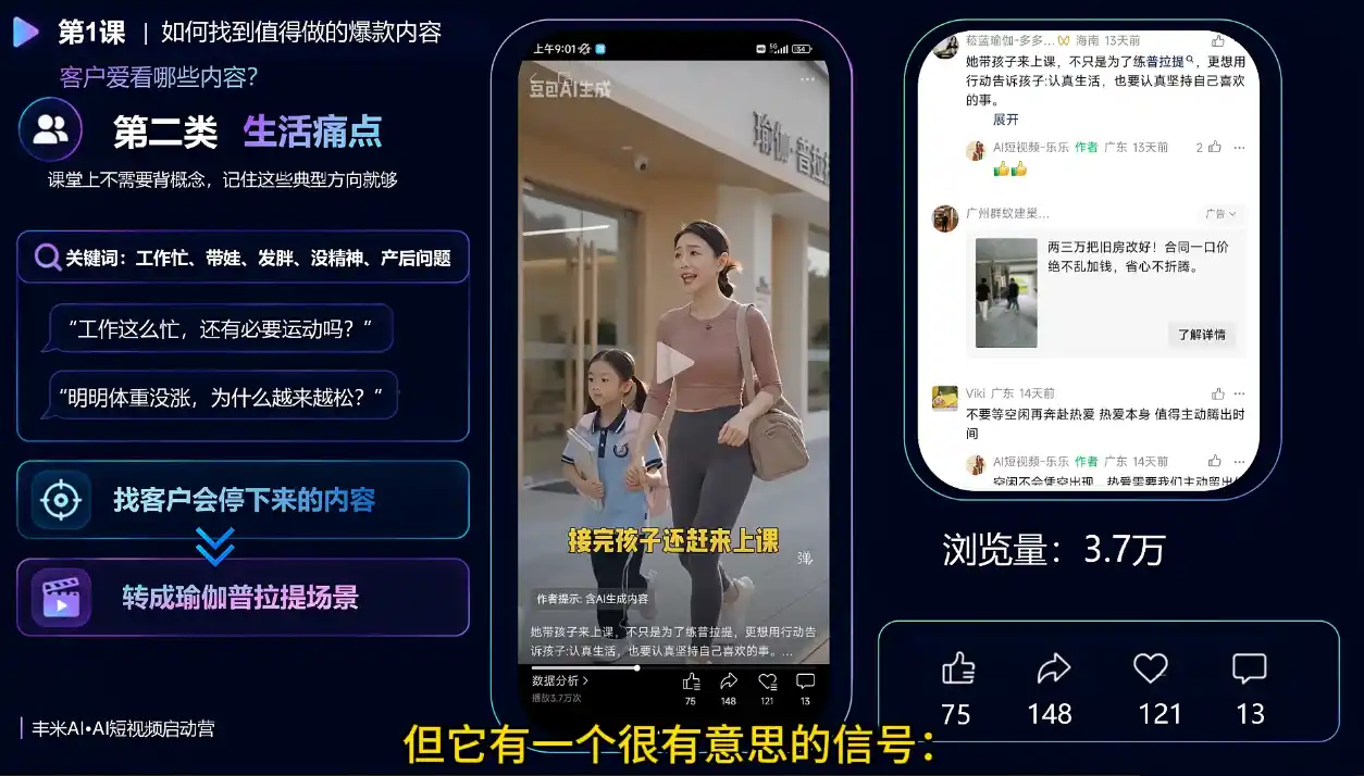 丰米AI·AI短视频启动营-小创项目网