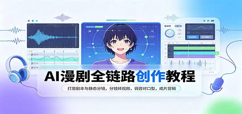 AI漫剧全链路创作教程：打磨剧本与静态分镜，分镜转视频，调音对口型，成片剪辑-小创项目网