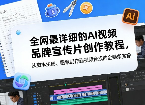 全网最详细的AI视频品牌宣传片创作教程，从脚本生成、图像制作到视频合成的全链条实操-小创项目网