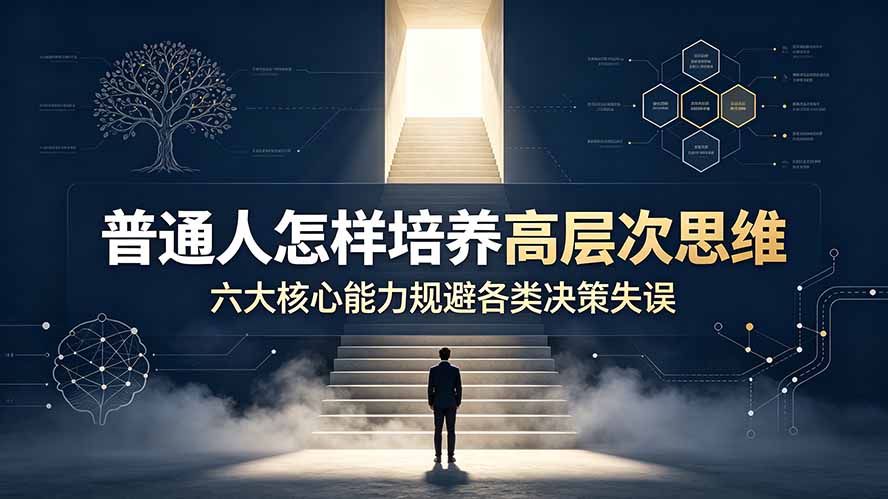 付费文章：普通人怎样培养高层次思维，六大核心能力规避各类决策失误-小创项目网