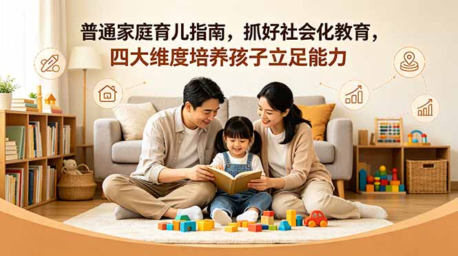 付费文章：普通家庭育儿指南，抓好社会化教育，四大维度培养孩子立足能力-小创项目网