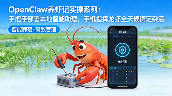 OpenClaw养虾记实操系列：手把手部署本地智能助理，手机指挥龙虾全天候搞定杂活-小创项目网