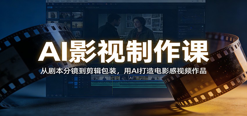 图片[1]-AI影视制作课：从剧本分镜到剪辑包装，用AI打造电影感视频作品-小创项目网