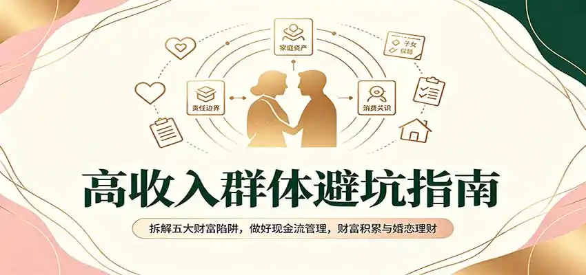 高收入群体避坑指南：拆解五大财富陷阱，做好现金流管理，财富积累与婚恋理财-小创项目网