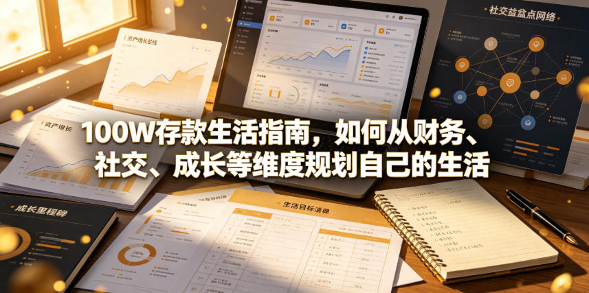 付费文章：100W存款生活指南，如何从财务、社交、成长等维度规划自己的生活-小创项目网