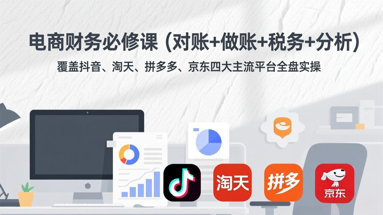 电商财务必修课(对账+做账+税务+分析-小创项目网
