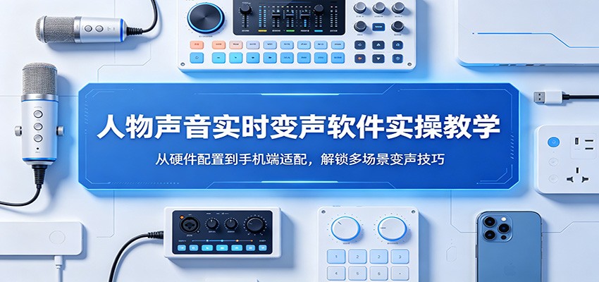 人物声音实时变声软件实操教学：从硬件配置到手机端适配，解锁多场景变声技巧-小创项目网