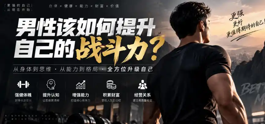 付费文章：男性该如何提升自己的战斗力？-小创项目网