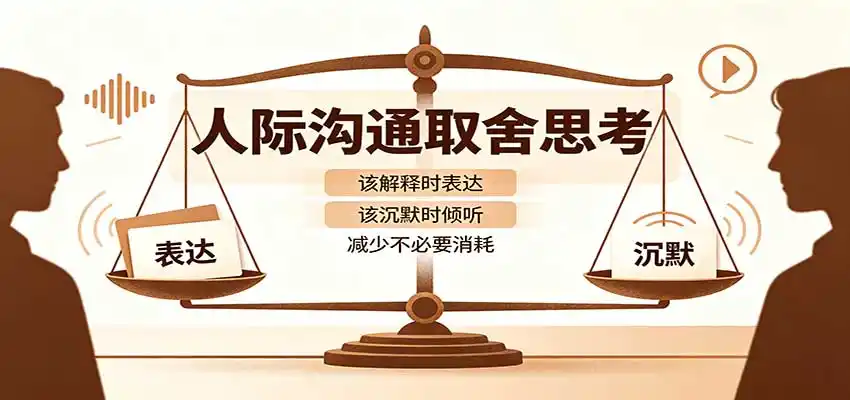 人际沟通取舍思考：分清解释与沉默边界，拿捏职场生活沟通分寸减少情绪内耗-小创项目网