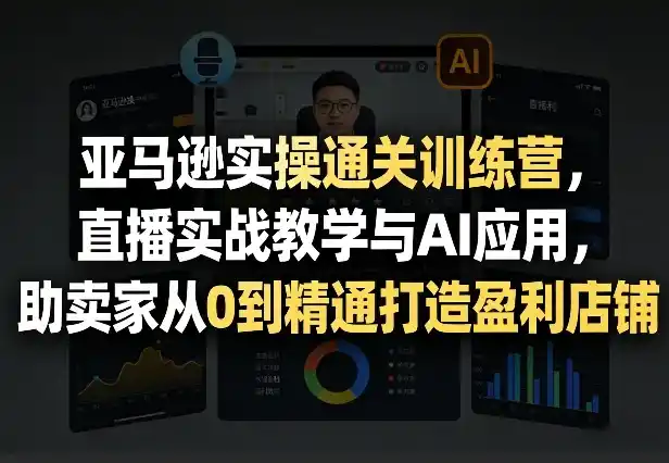 亚马逊实操通关训练营，直播实战教学与AI应用，助卖家从0到精通打造盈利店铺(更新9月30日)-小创项目网