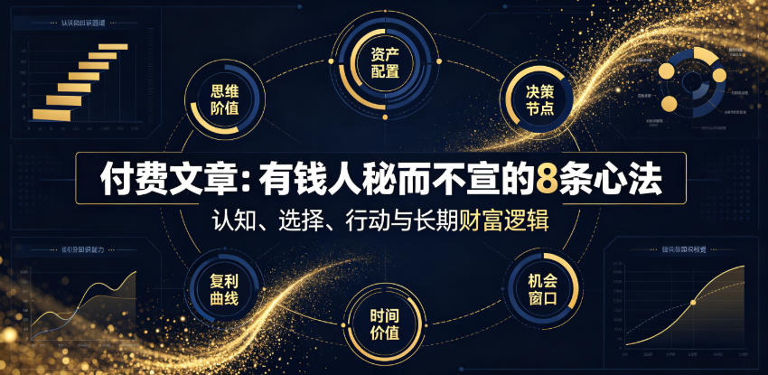 付费文章：有钱人秘而不宣的8条心法-小创项目网