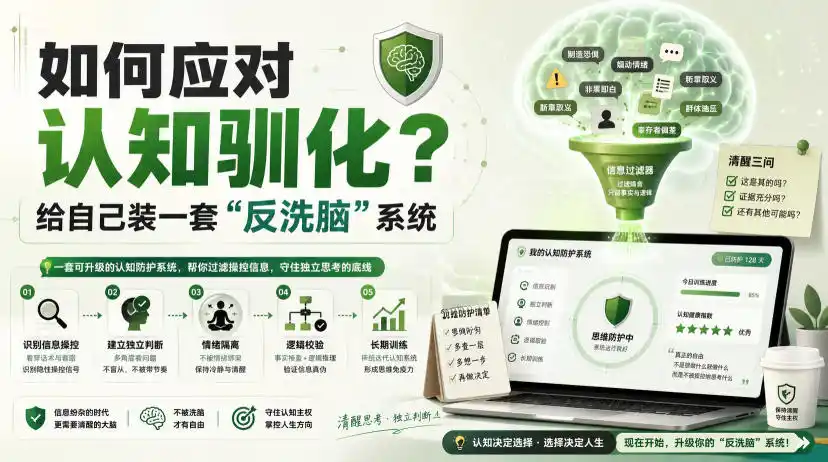付费文章：如何应对认知驯化？给自己装一套“反洗脑”系统-小创项目网