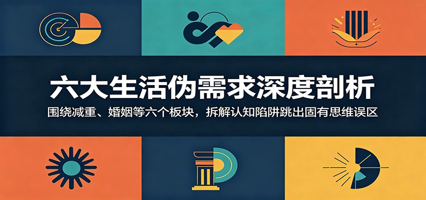 六大生活伪需求深度剖析：围绕减重、婚姻等六个板块，拆解认知陷阱跳出固有思维误区-小创项目网
