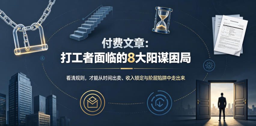 付费文章：打工者面临的8大阳谋困局-小创项目网