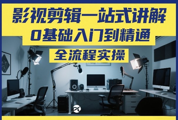 影视剪辑一站式讲解，0基础入门到精通，全流程实操-小创项目网
