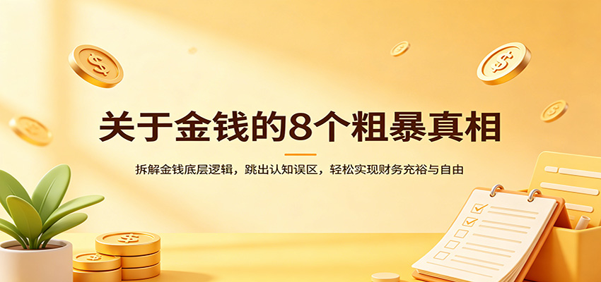 关于金钱的8个粗暴真相：拆解金钱底层逻辑，跳出认知误区，轻松实现财务充裕与自由-小创项目网