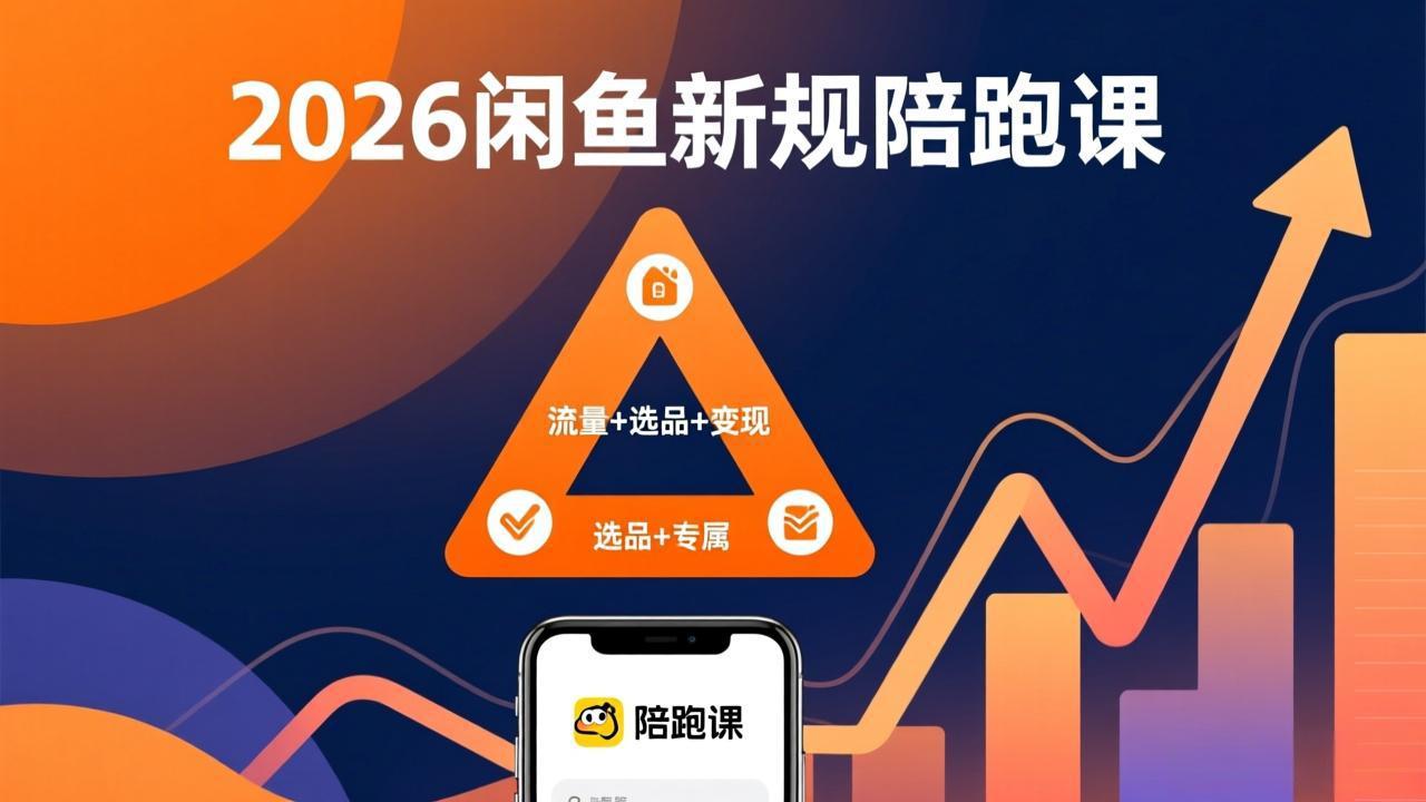 2026闲鱼高阶陪跑课全新上线，带你吃透新规玩转选品流量，从零搭建稳定变现盈利体系-小创项目网