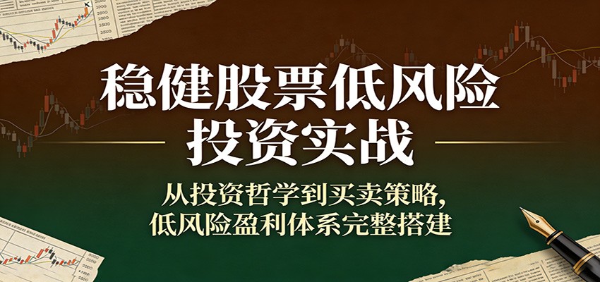 稳健股票低风险投资实战：从投资哲学到买卖策略，低风险盈利体系完整搭建-小创项目网