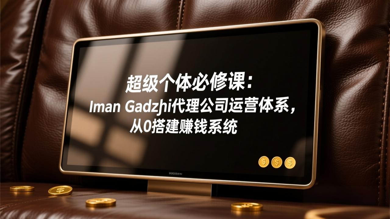 超级个体必修课：Iman Gadzhi代理公司运营体系，从0搭建赚钱系统-小创项目网