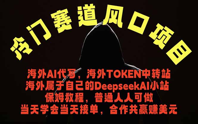 冷门赛道风口项目 海外AI代写！0成本运作完全免费！当天注册当天接单，接单接到手抽筋，无脑…-小创项目网