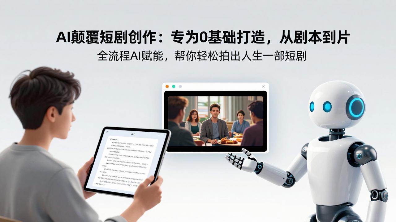 AI颠覆短剧创作：专为0基础打造，从剧本到成片全流程AI赋能，帮你轻松拍出人生第一部短剧-小创项目网