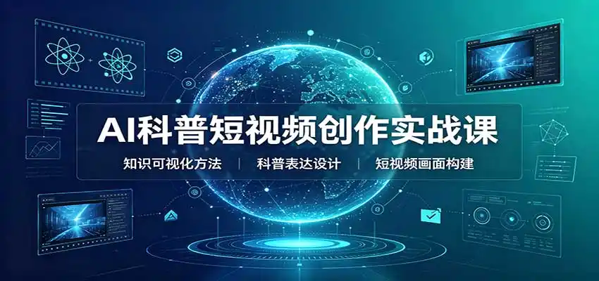 AI科普短视频创作实战课：配套要点文档，文案与视频提示词模板教学-小创项目网
