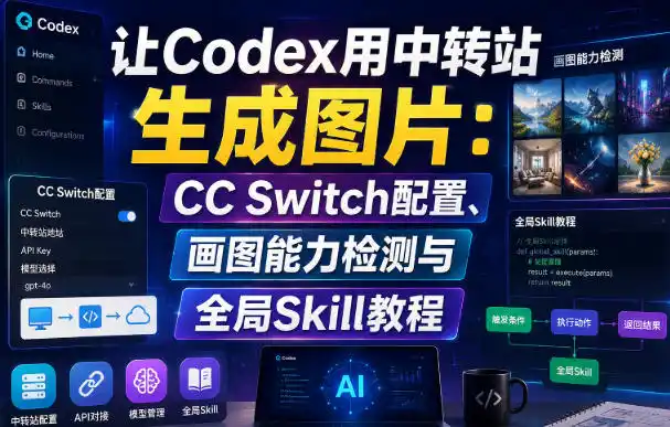 让Codex用中转站生成图片：CC Switch配置、画图能力检测与全局Skill教程-小创项目网
