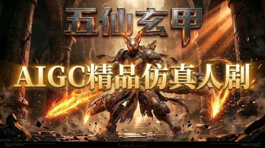 AIGC精品仿真人短剧教学，以五仙玄甲风为例展示保姆级实操教学-小创项目网