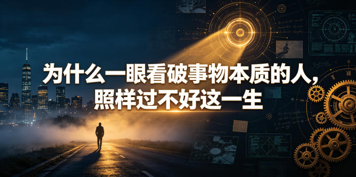 付费文章：为什么一眼看破事物本质的人，照样过不好这一生-小创项目网