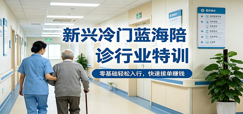 新兴冷门蓝海陪诊行业特训，零基础轻松入行，快速接单赚钱-小创项目网
