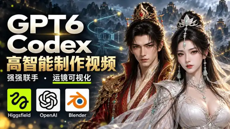 GPT-6 Astra×Codex高智能制作视频！联手Higgsfield，运镜可视化实战-小创项目网