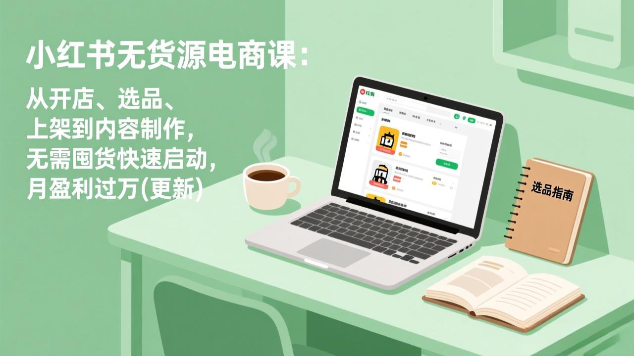 小红书无货源电商课(6月22更新-小创项目网